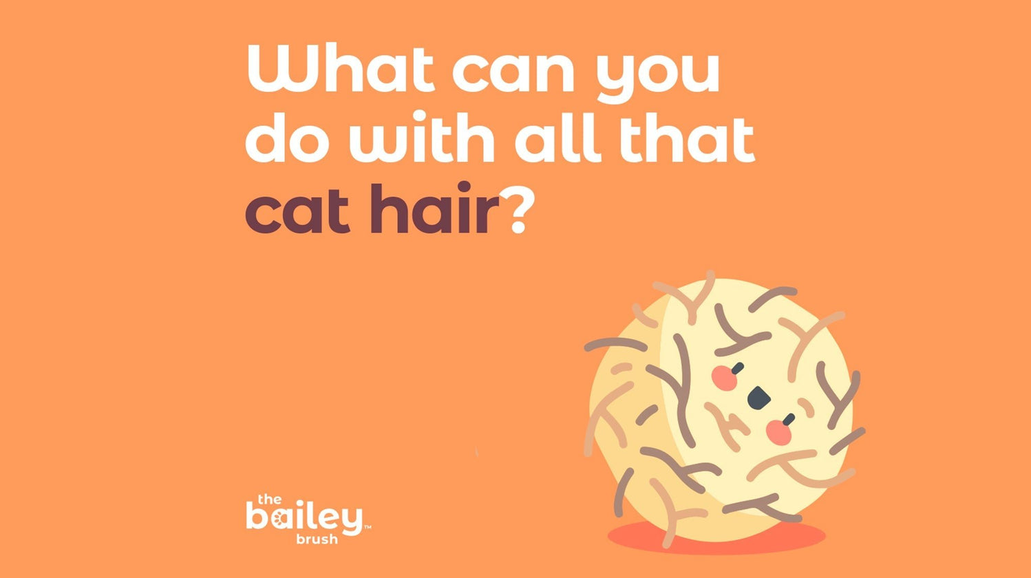 What can you do with all that cat hair? Inventive uses!